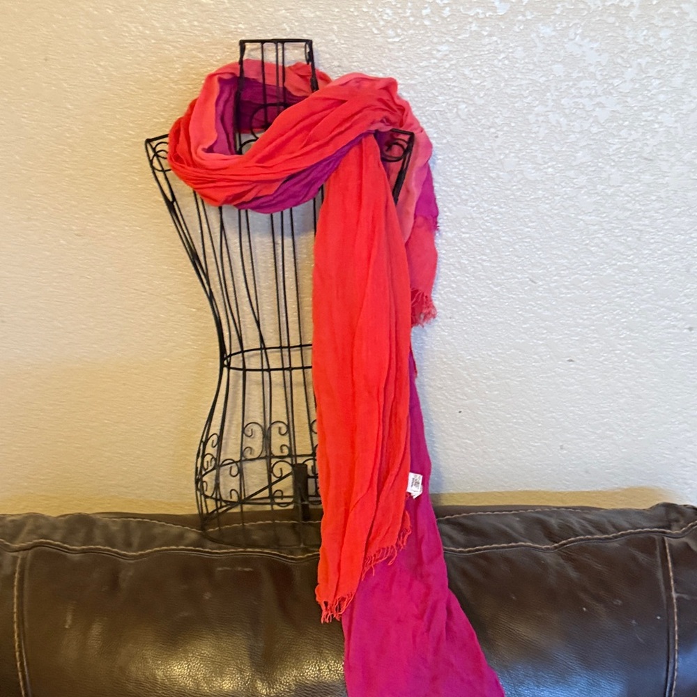 Prana Pink and Red Women's Scarf
